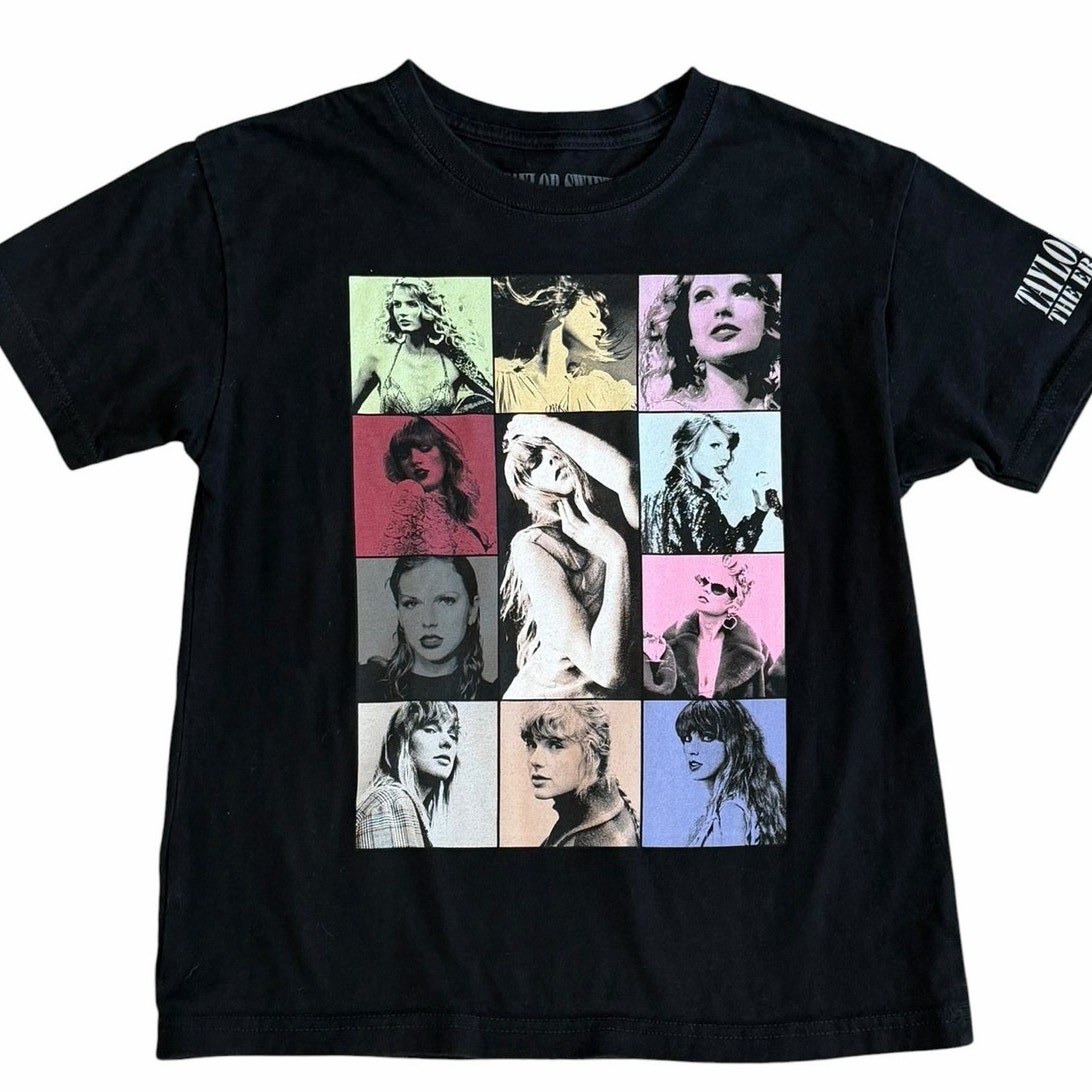 Taylor Swift Eras Tour 20232024 Youth Medium Black Graphic Tee
